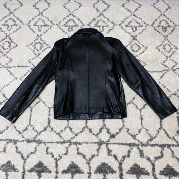 Black Faux Leather Jacket - Picture 4 of 8